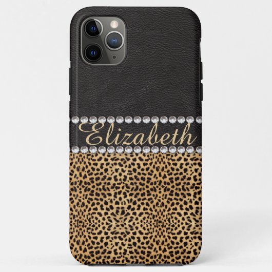 Leopard-Stellen-diamante de Case-Mate iPhone Hülle (Rückseite)