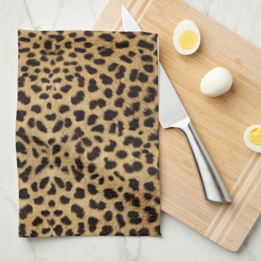 Leopard-Stellen-diamante de Handtuch (Viertel Falte)