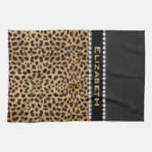 Leopard-Stellen-diamante de Handtuch (Horizontal)