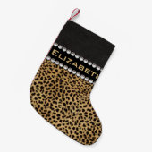 Leopard-Stellen-diamante de Kleiner Weihnachtsstrumpf (Vorderansicht (hängend))