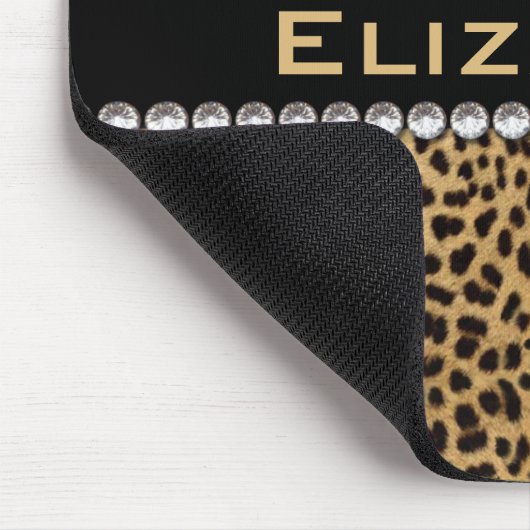 Leopard-Stellen-diamante de Mousepad (Ecke)