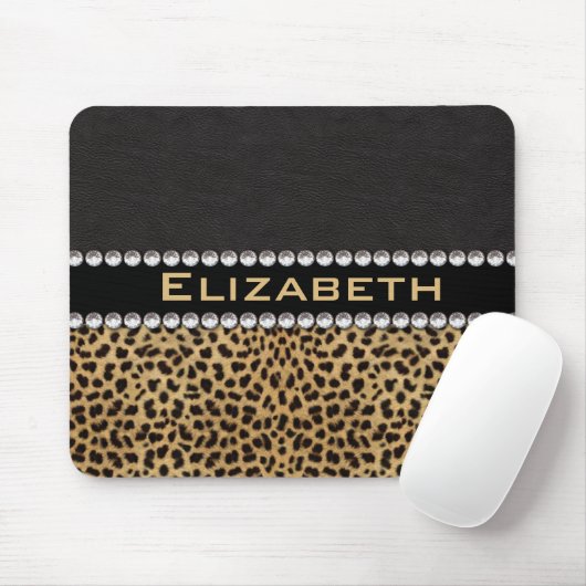 Leopard-Stellen-diamante de Mousepad (Mit Mouse)