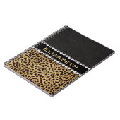 Leopard-Stellen-diamante de Notizblock (Linke Seite)