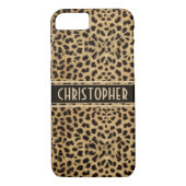 Leopard-Stellen-Haut-Druck personalisiert Case-Mate iPhone Hülle (Rückseite)