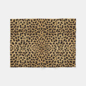 Leopard-Stellen-Muster-Druck Fleecedecke (Vorderseite (Horizontal))