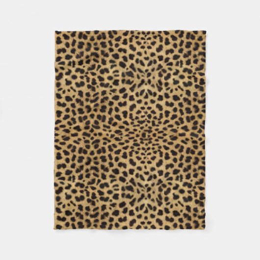 Leopard-Stellen-Muster-Druck Fleecedecke (Vorderseite)