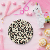 Leopard-Stellen-Platte Pappteller (Party)
