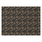 Leopard-Stellen-Tatzen-Drucke Tischdecke (Vorderseite (Horizontal))
