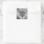 Leopard-Sticker Quadratischer Aufkleber (Tasche)