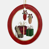 Leopard Stiletto gibt Personalisiertes Ornament (Links)