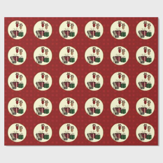 Leopard Stiletto Urlaubsgeschenke Packpapier (Flach)