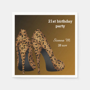 Leopard Stilettos Serviette