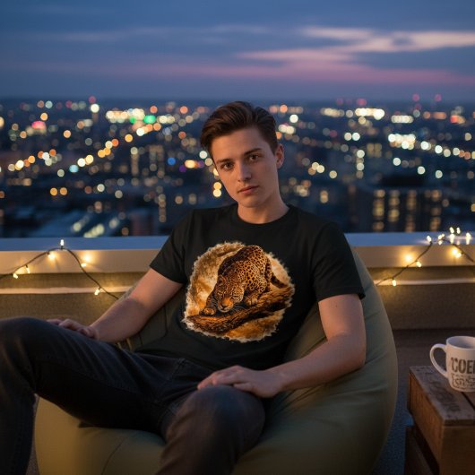 Leopard Stiller Jäger | Afrikanischer Wildtierpräd Tri-Blend Shirt