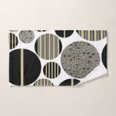 Leopard Stripes Christmas Balls Glam #1 #xmas #art Badhandtuch Set (Handtuch)