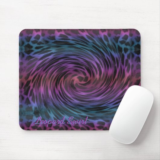 Leopard-Strudel Mousepad (Mit Mouse)