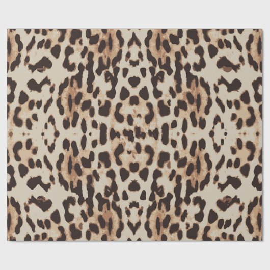 Leopard Style Druck. Geschenkpapier (Flach)