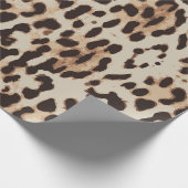 Leopard Style Druck. Geschenkpapier (Ecke)