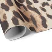 Leopard Style Druck. Geschenkpapier (Rolleneckpunkt)