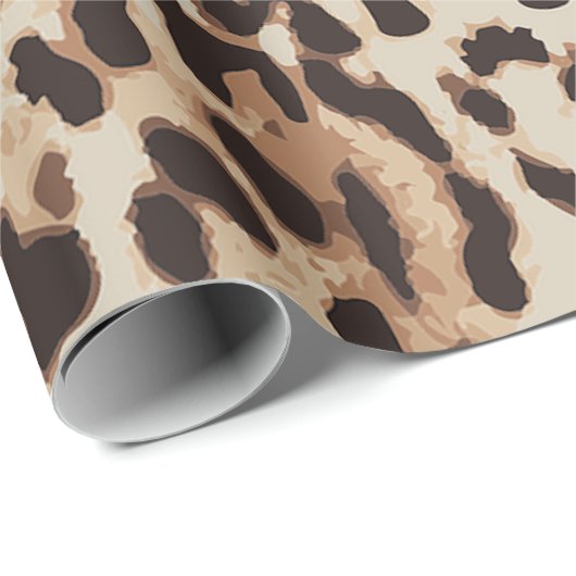 Leopard Style Druck. Geschenkpapier (Rolleneckpunkt)