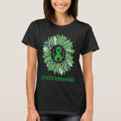 Leopard Sunflower Orthostatic Tremor Awareness Gre T-Shirt (Vorderseite)