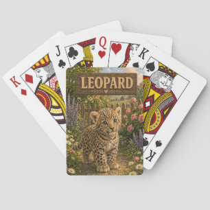 Leopard Süßes Baby-Geschichtenbuch-Nursery-Tier Spielkarten