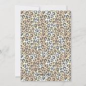 Leopard Sweet 16. Geburtstagsparty Einladungen (Rückseite)