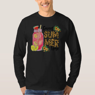 Leopard Sweet Summer Time I Liebe Summer Beach Vac T-Shirt
