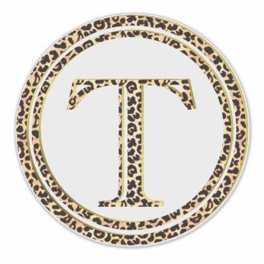 Leopard T Aufkleber (Vorderseite)