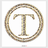Leopard T Aufkleber (Blatt)