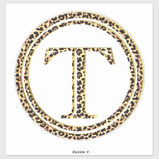 Leopard T Aufkleber (Blatt)