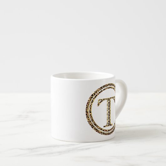 Leopard T Espressotasse (Vorderseite Rechts)