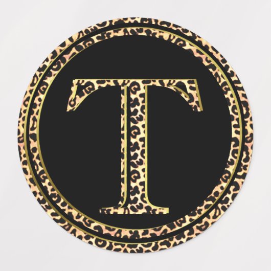Leopard T Etiketten (Design 2)