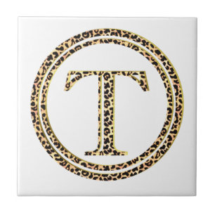 Leopard T Fliese