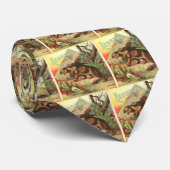 Leopard Tabak 1900 Krawatte (Gerollt)