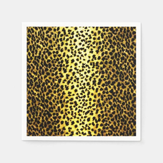 Leopard-Tapete Serviette (Vorderseite)