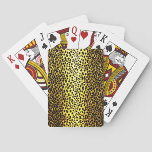 Leopard-Tapete Spielkarten