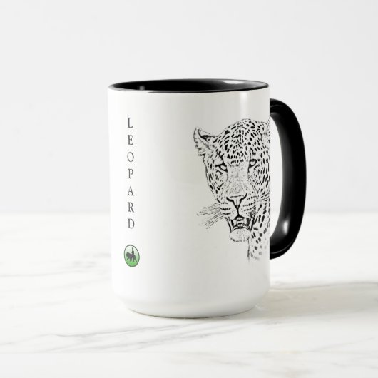 Leopard-Tasse - Afrika-Reihe Tasse (VorderseiteRechts)