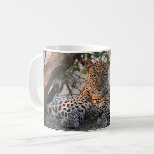 Leopard-Tasse Kaffeetasse (Vorderseite Links)