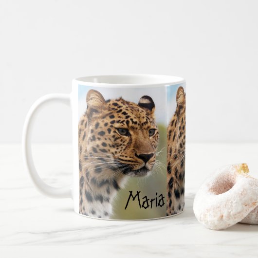 Leopard-Tasse Kaffeetasse (Mit Donut)