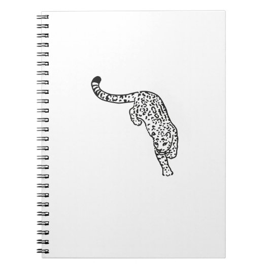 Leopard Tattoo Vintag Notizblock (Vorderseite)