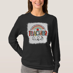 Leopard Teach Liebe Inspirierte Lehrer Leben geble T-Shirt