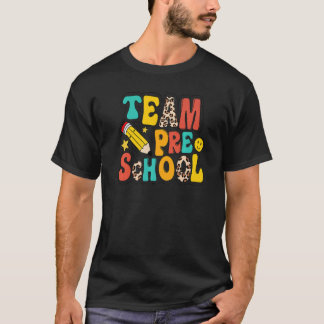 Leopard Team Vorschullehrer Student Erster Tag O T-Shirt