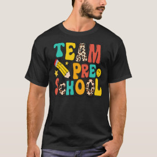 Leopard Team Vorschulpädagoge Vorschullehrer Zurüc T-Shirt