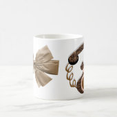 Leopard-Telefon mit Bogen Kaffeetasse (Mittel)