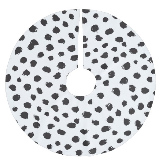 Leopard Textur: Vintages Nahtloses Muster. Polyester Weihnachtsbaumdecke (Vorderseite)