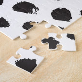 Leopard Textur: Vintages Nahtloses Muster. Puzzle (Seite)