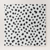 Leopard Textur: Vintages Nahtloses Muster. Puzzle (Horizontal)