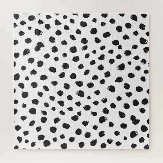 Leopard Textur: Vintages Nahtloses Muster. Puzzle (Vertikal)