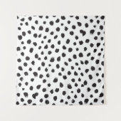 Leopard Textur: Vintages Nahtloses Muster. Wandteppich (Vorderseite (Horizontal))