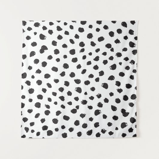 Leopard Textur: Vintages Nahtloses Muster. Wandteppich (Vorderseite)
